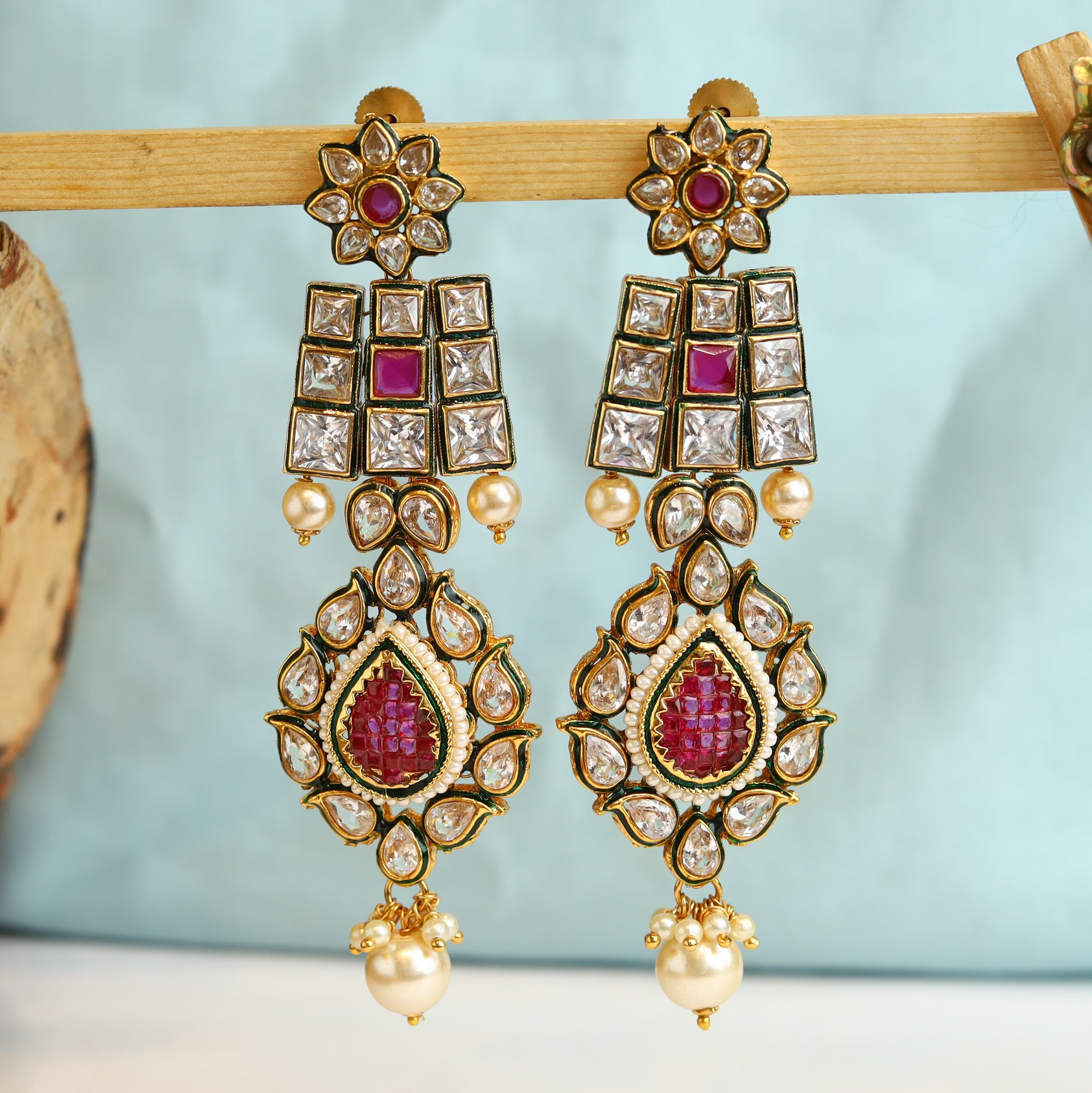 Ruby Polki Earring