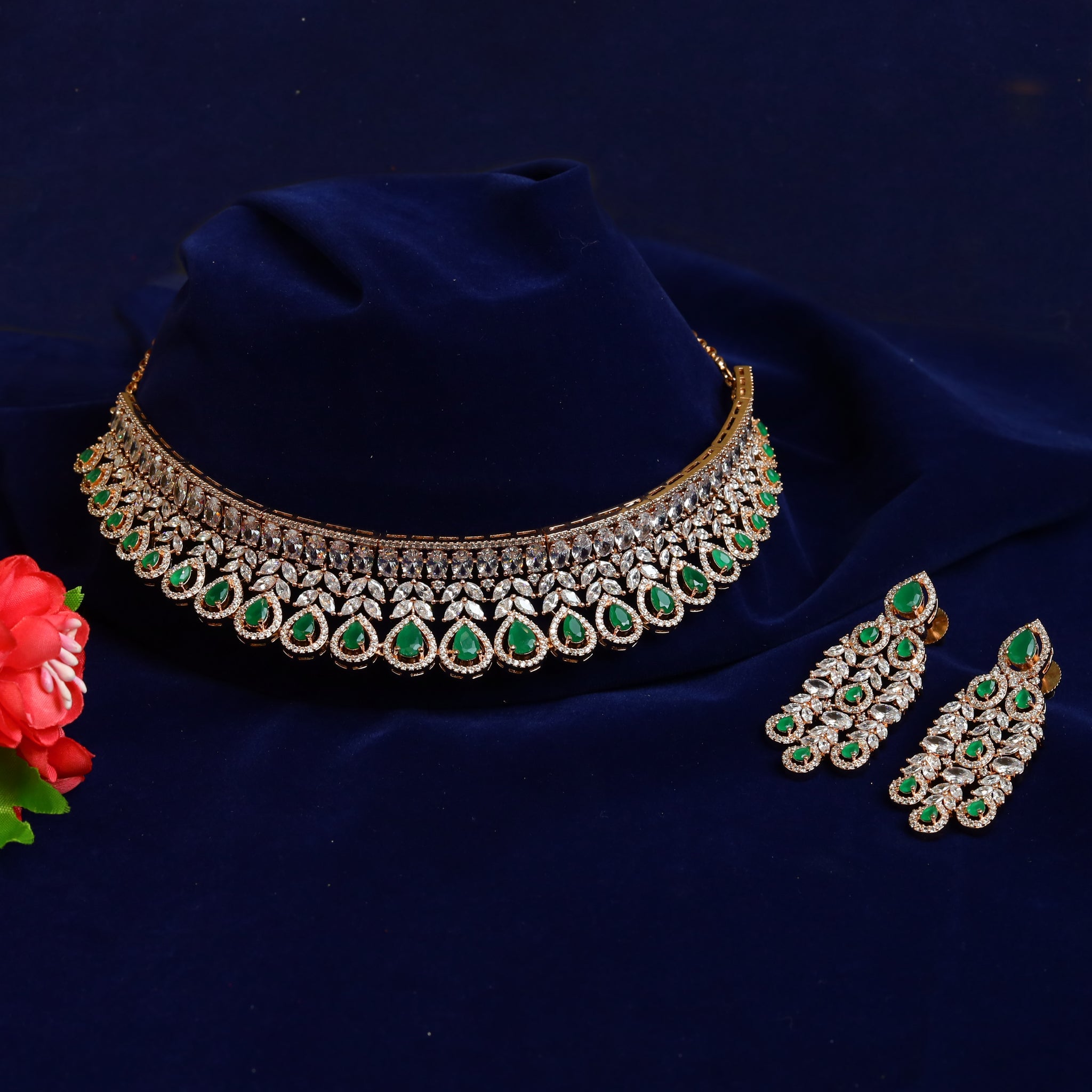 Zircon/AD Choker Set 19991-7175