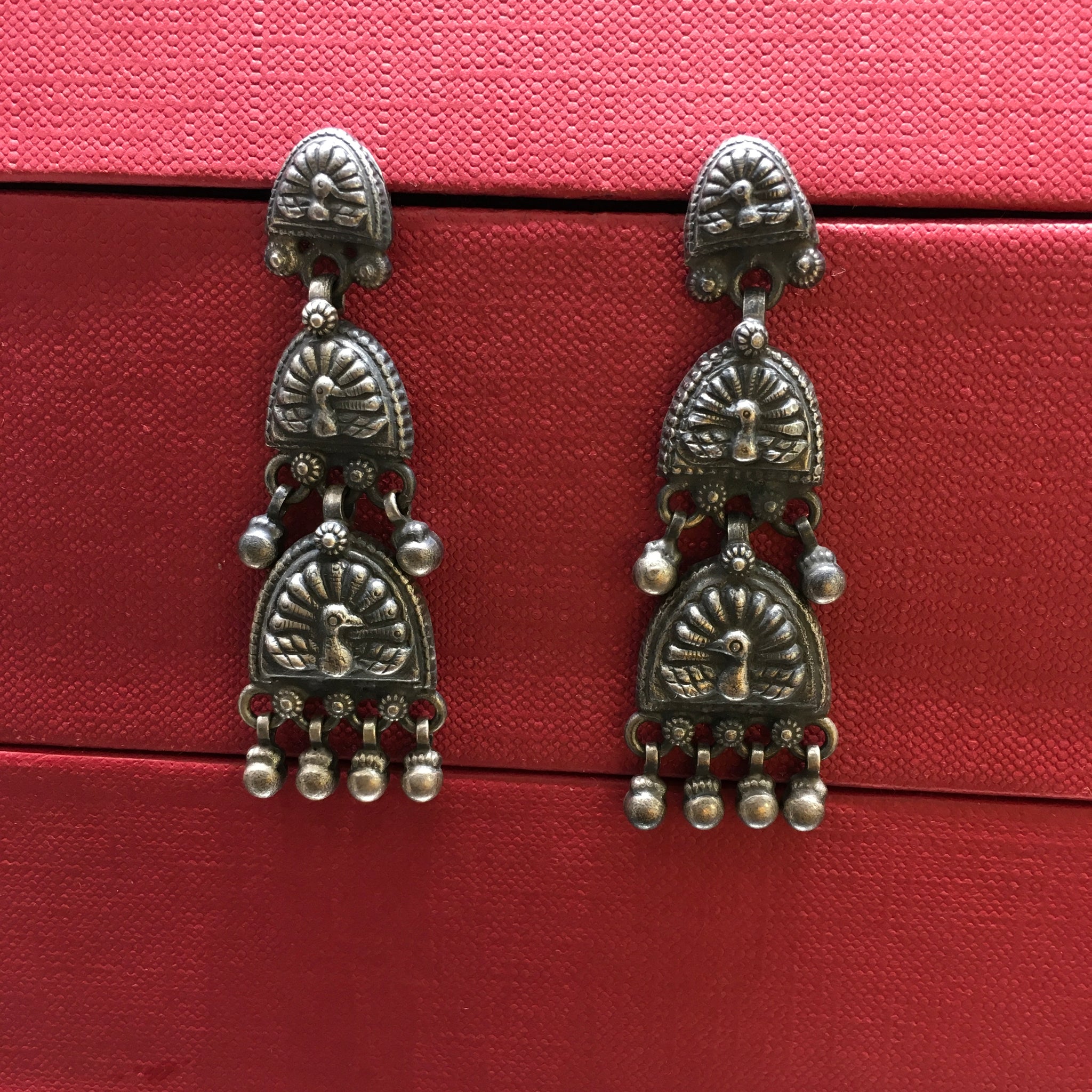 Black Silver Earring - Dazzles Jewellery