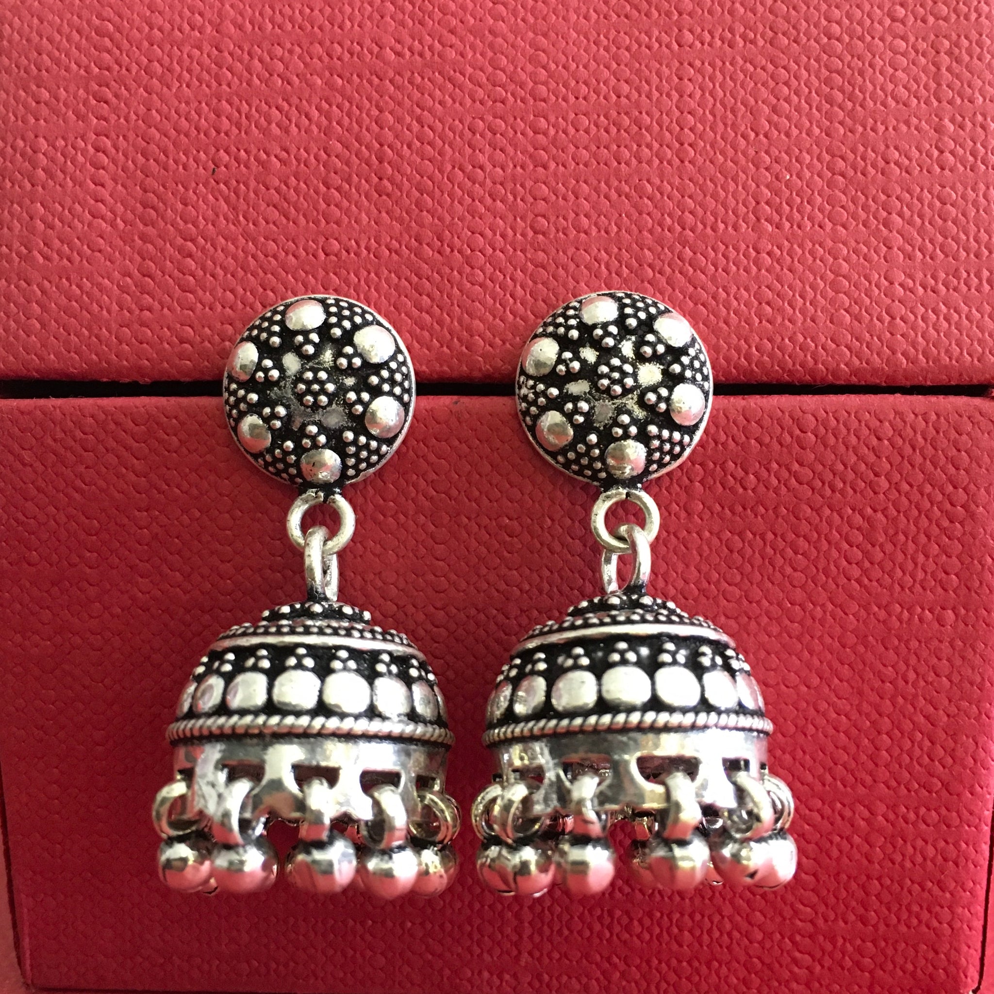 Silver Silver jhumki - Dazzles Jewellery