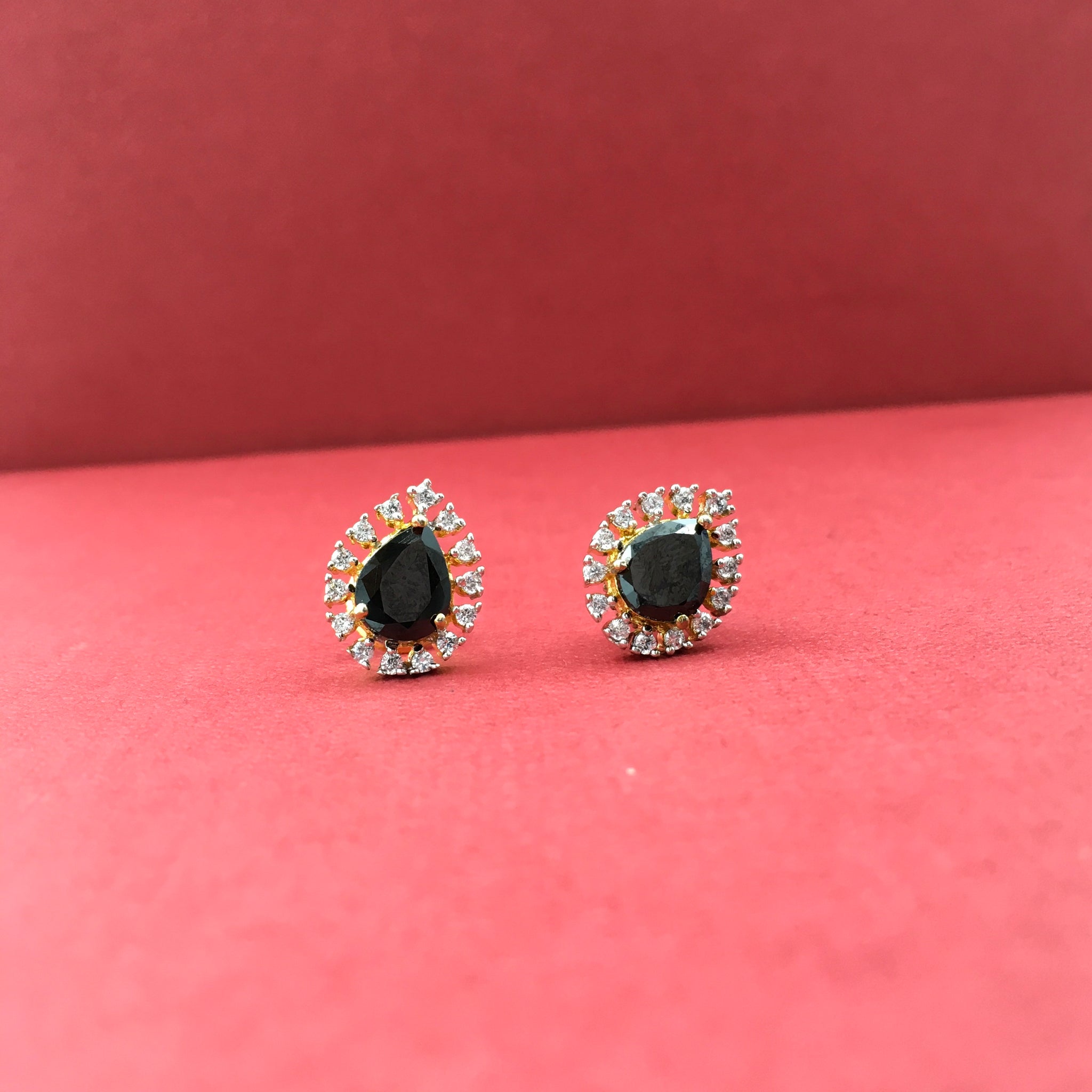 Tops/Studs Zircon/AD Earring 9047-100 - Dazzles Jewellery