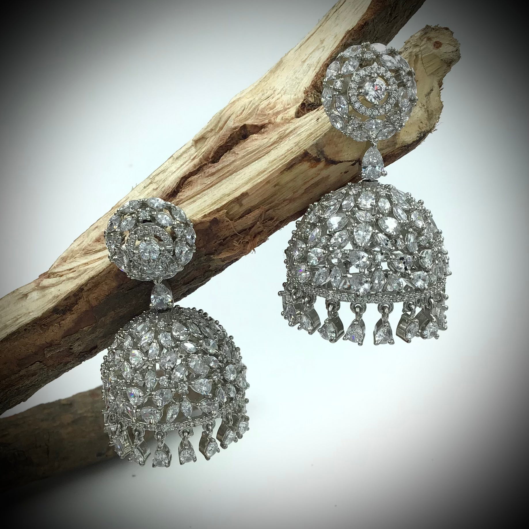 Silver Zircon/AD Earring - Dazzles Jewellery