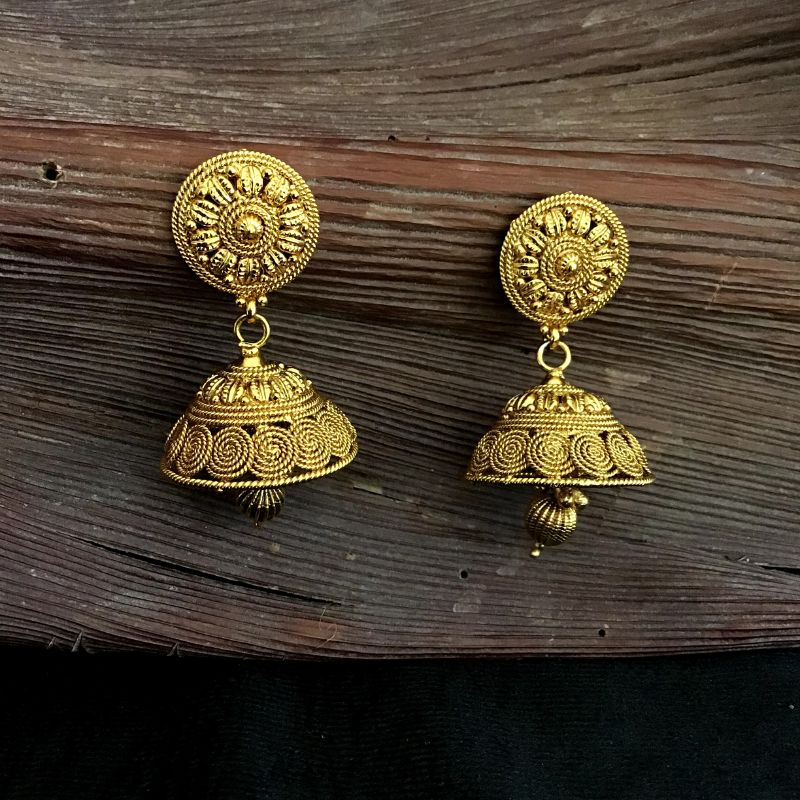 Traditional Gold Look Jhumki