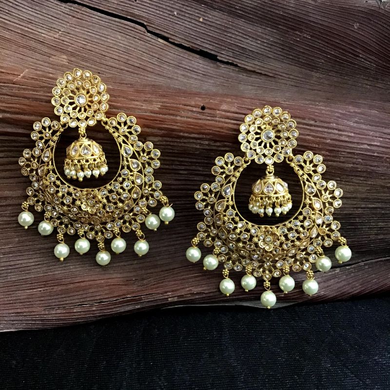 Gold Look Earring 1818-5883 - Dazzles Jewellery