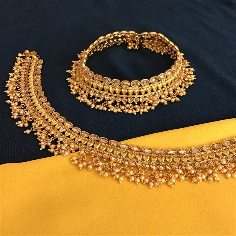 Gold Look Designer Payal 1879-5944 - Dazzles Jewellery