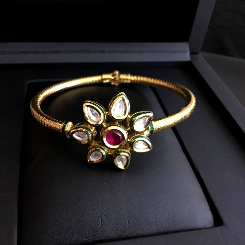 Ruby Kundan Bracelet - Dazzles Jewellery