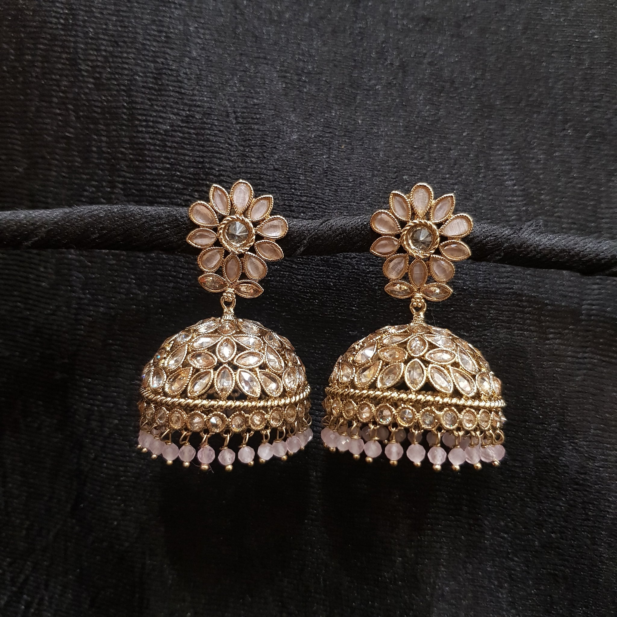 Jhumki Antique Earring 3958-28 - Dazzles Jewellery