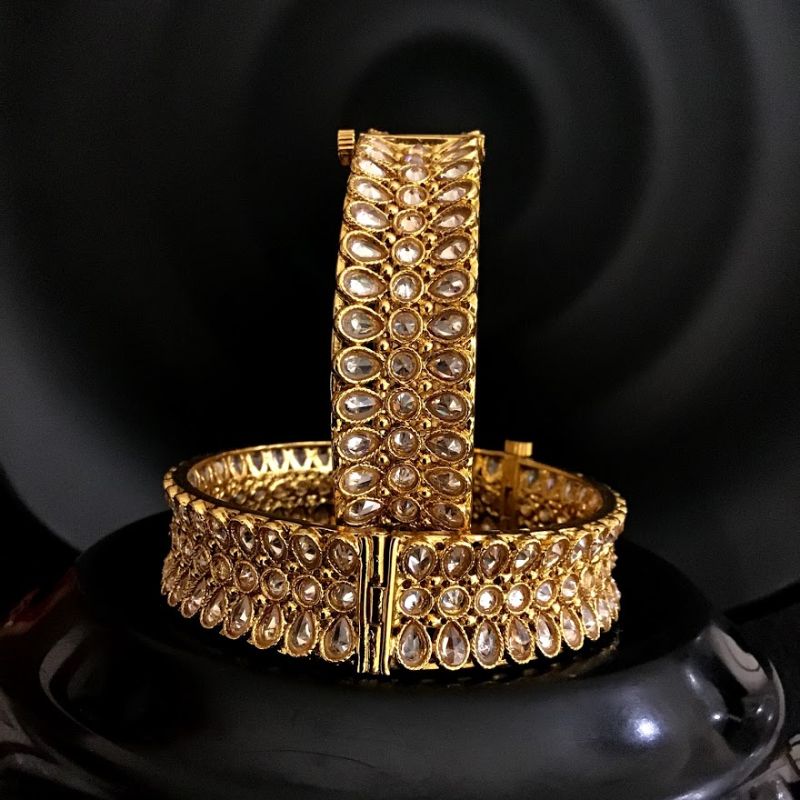 Gold Look Bangles/Kada 4116-36384 - Dazzles Jewellery