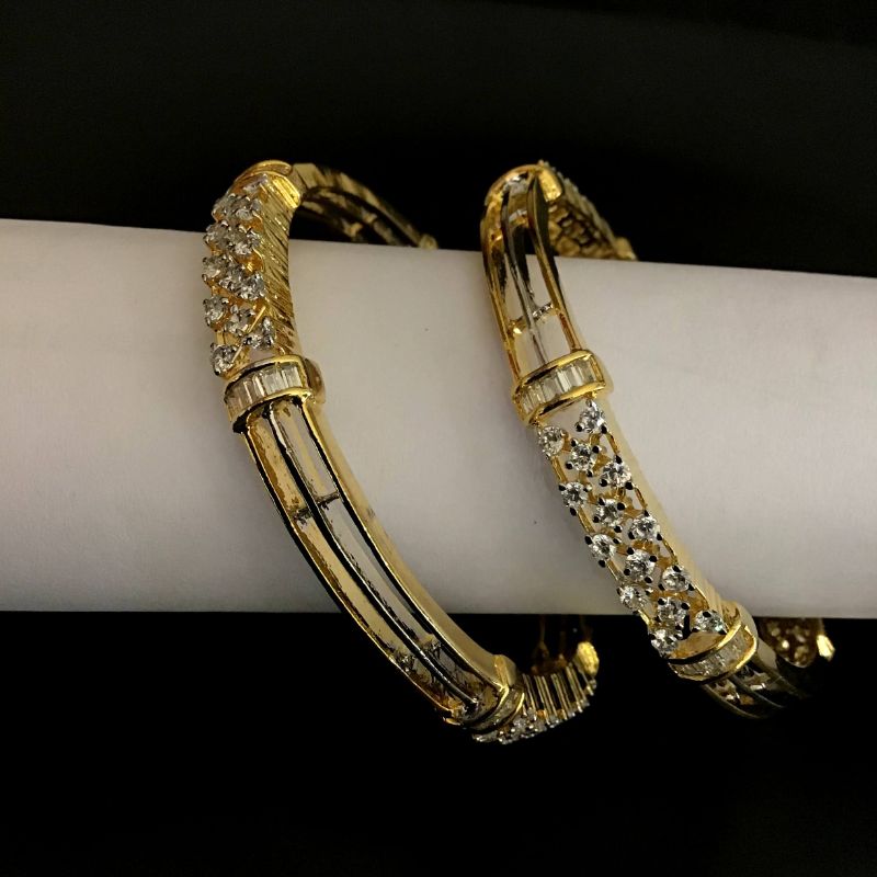 White Bangles/Kada 5464-9529 - Dazzles Jewellery