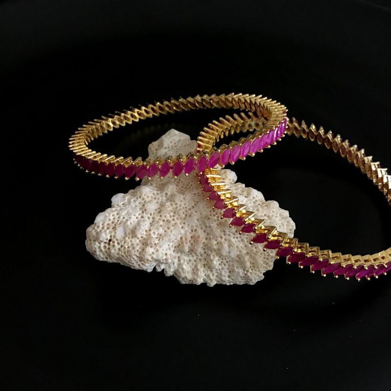 Ruby Bangles/Kada 5527-9592 - Dazzles Jewellery