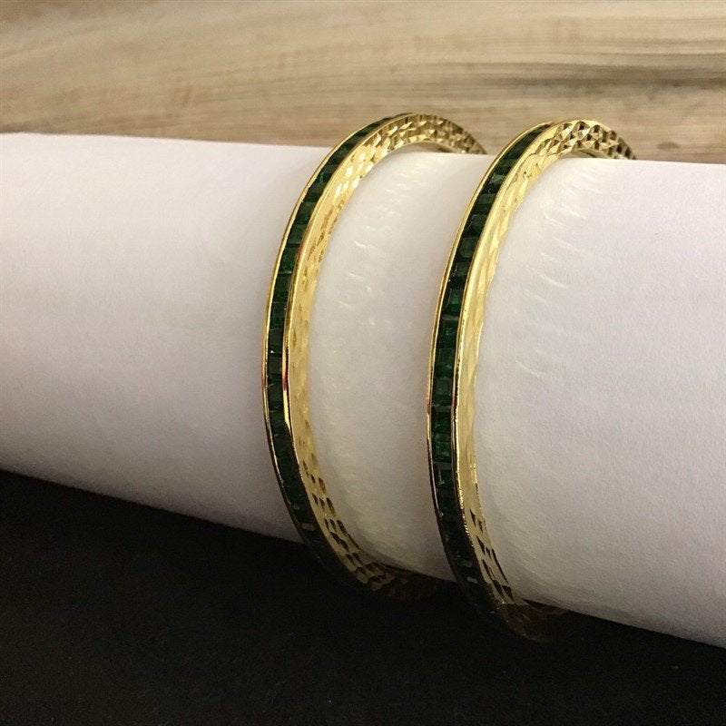 Green Bangles/Kada 5572-9637 - Dazzles Jewellery