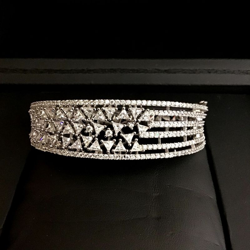 Silver Zircon/AD Bracelet - Dazzles Jewellery