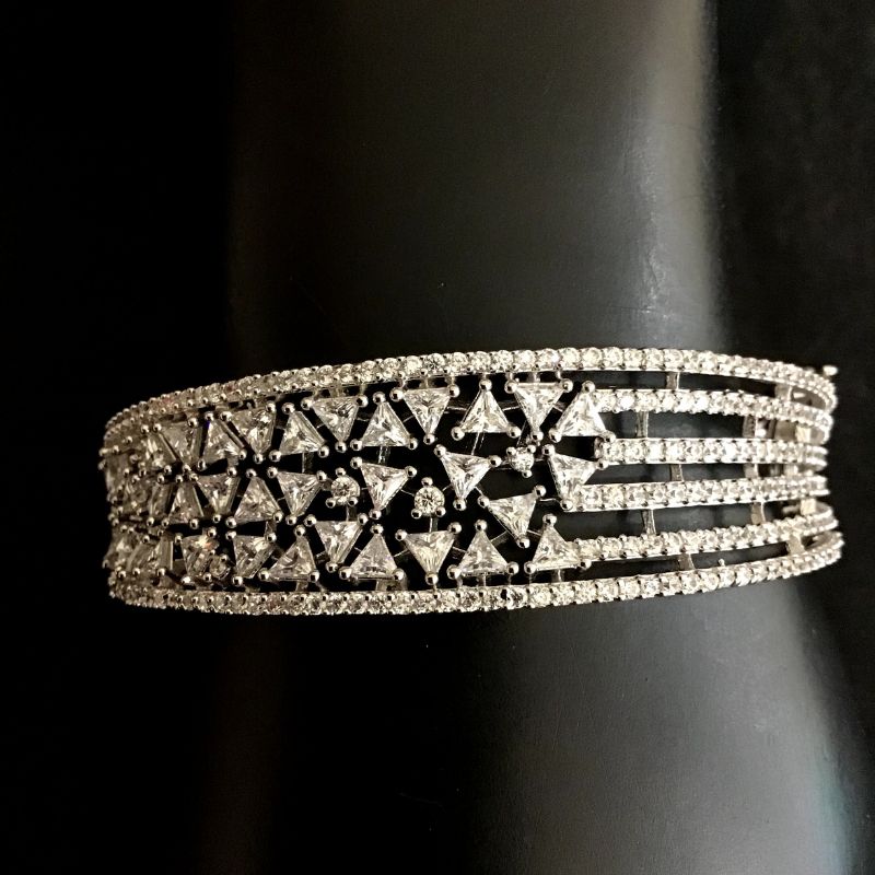 Silver Zircon/AD Bracelet - Dazzles Jewellery