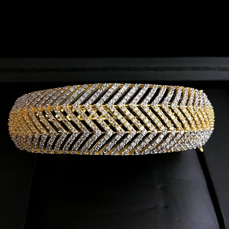 Gold Zircon/AD,  Bracelet - Dazzles Jewellery