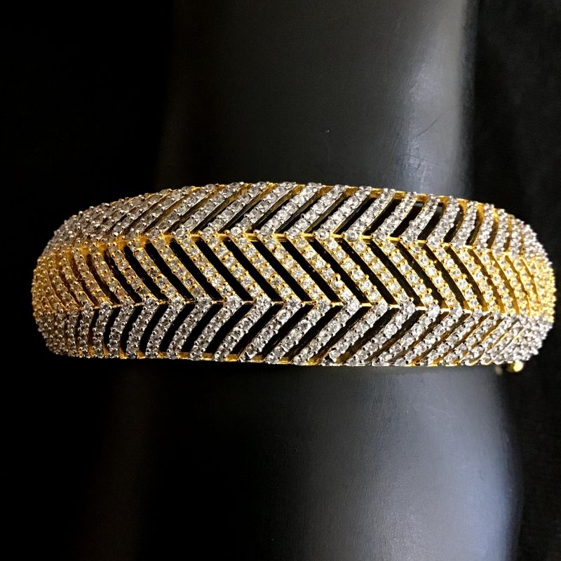 Gold Zircon/AD,  Bracelet - Dazzles Jewellery