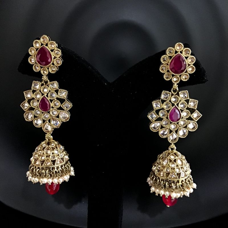 Ruby Antique Earrings - Dazzles Jewellery