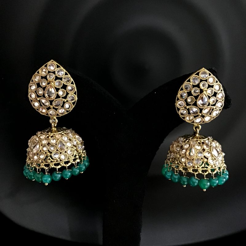 Green Antique Earrings - Dazzles Jewellery