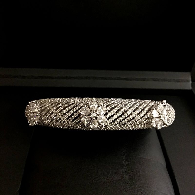 Silver Zircon/AD Bracelet - Dazzles Jewellery