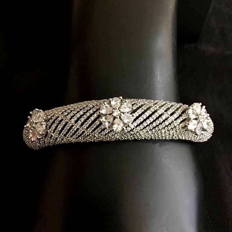 Silver Zircon/AD Bracelet - Dazzles Jewellery