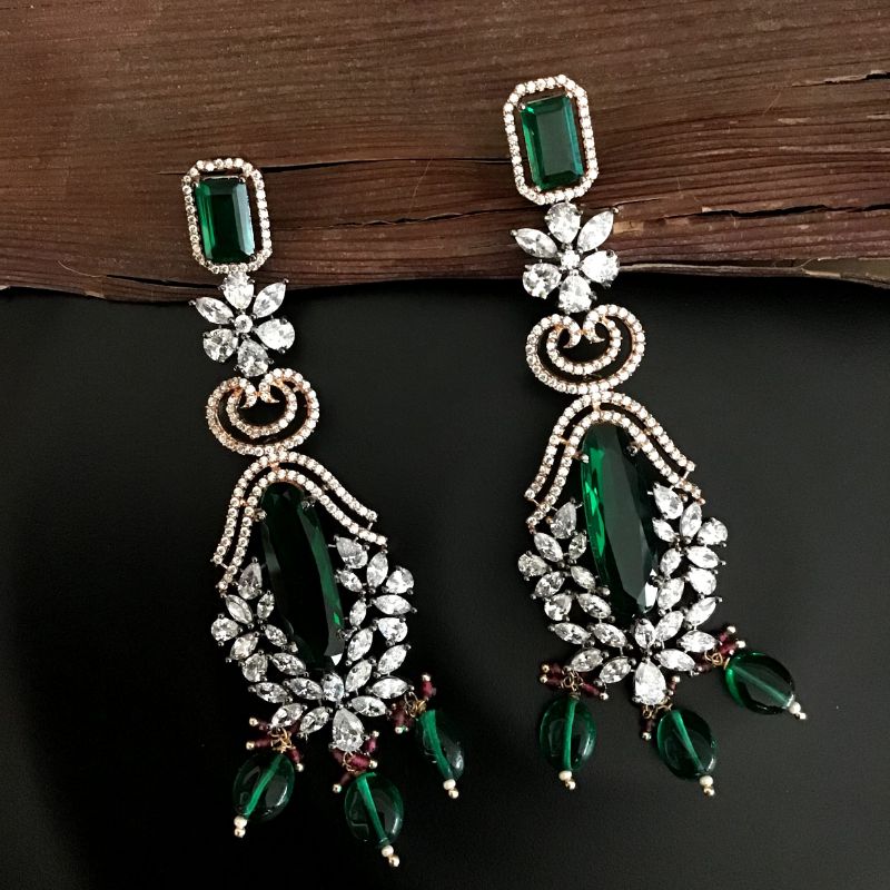 Chanel Gripoix Glass-Bead Drop Earrings - 2 Pieces | Chairish