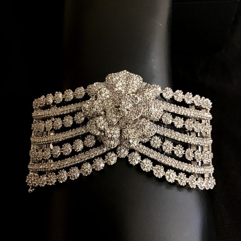 Silver Zircon/AD Bracelet 9171-3669 - Dazzles Jewellery