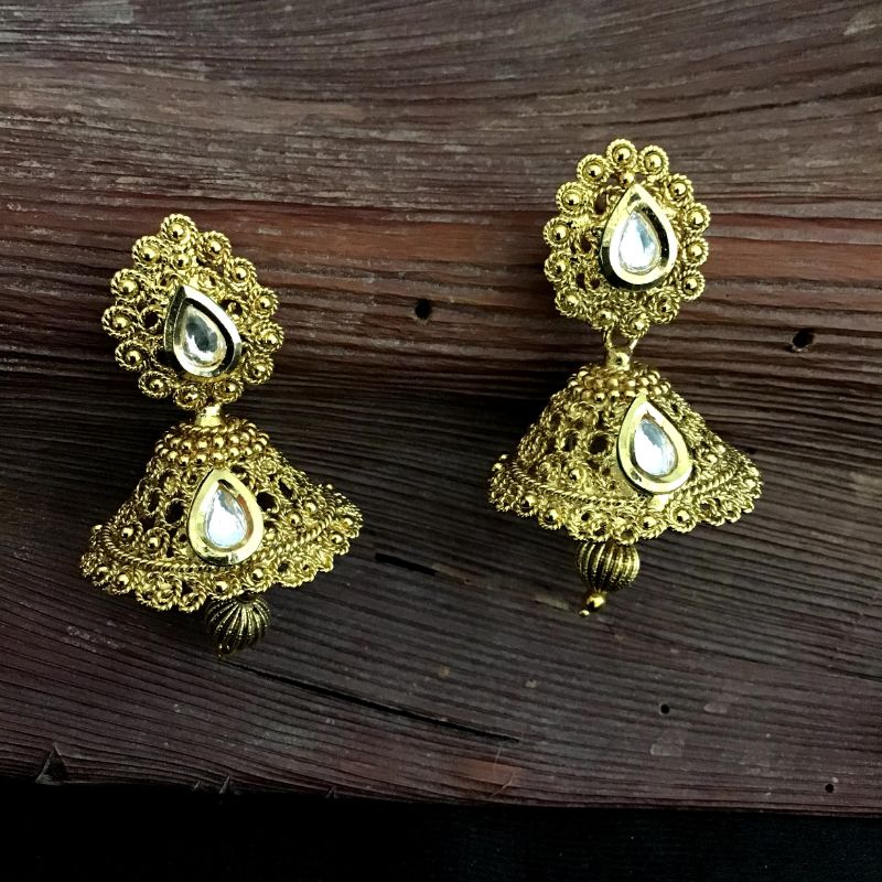 Gold Look Earring 13910-0999 - Dazzles Jewellery