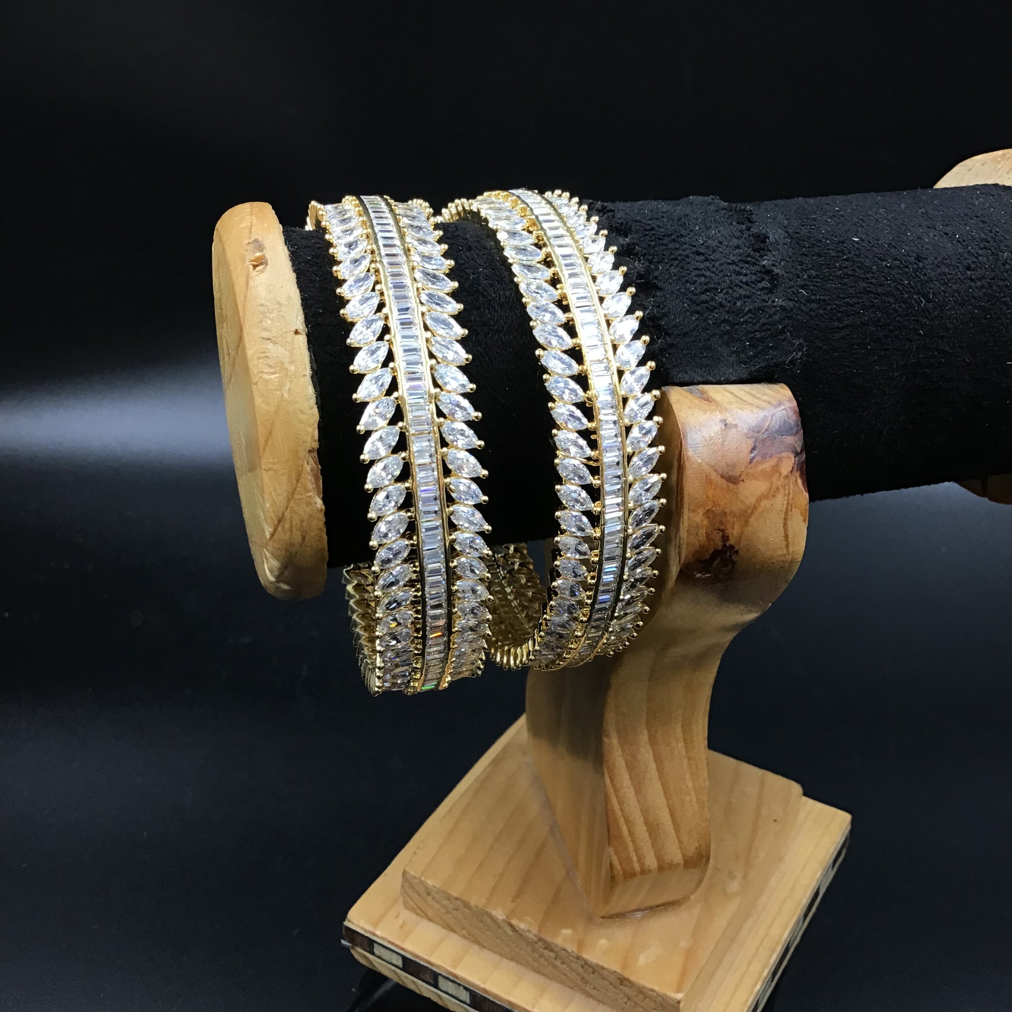 White Bangles/Kada - Dazzles Jewellery