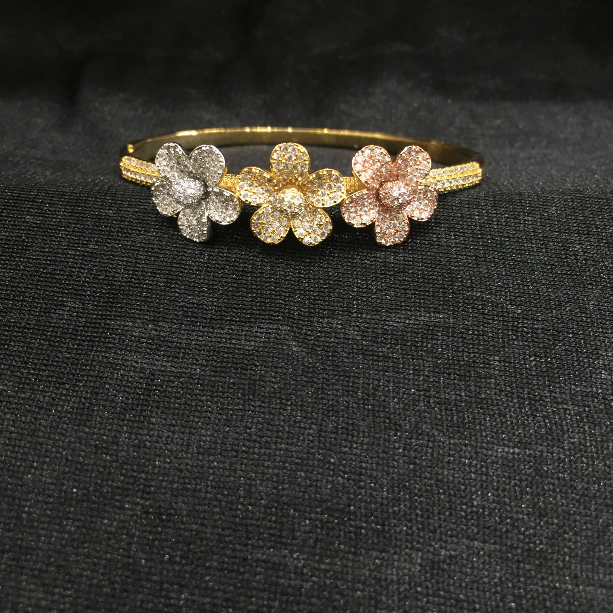 Three Tone Bracelet - Dazzles Jewellery