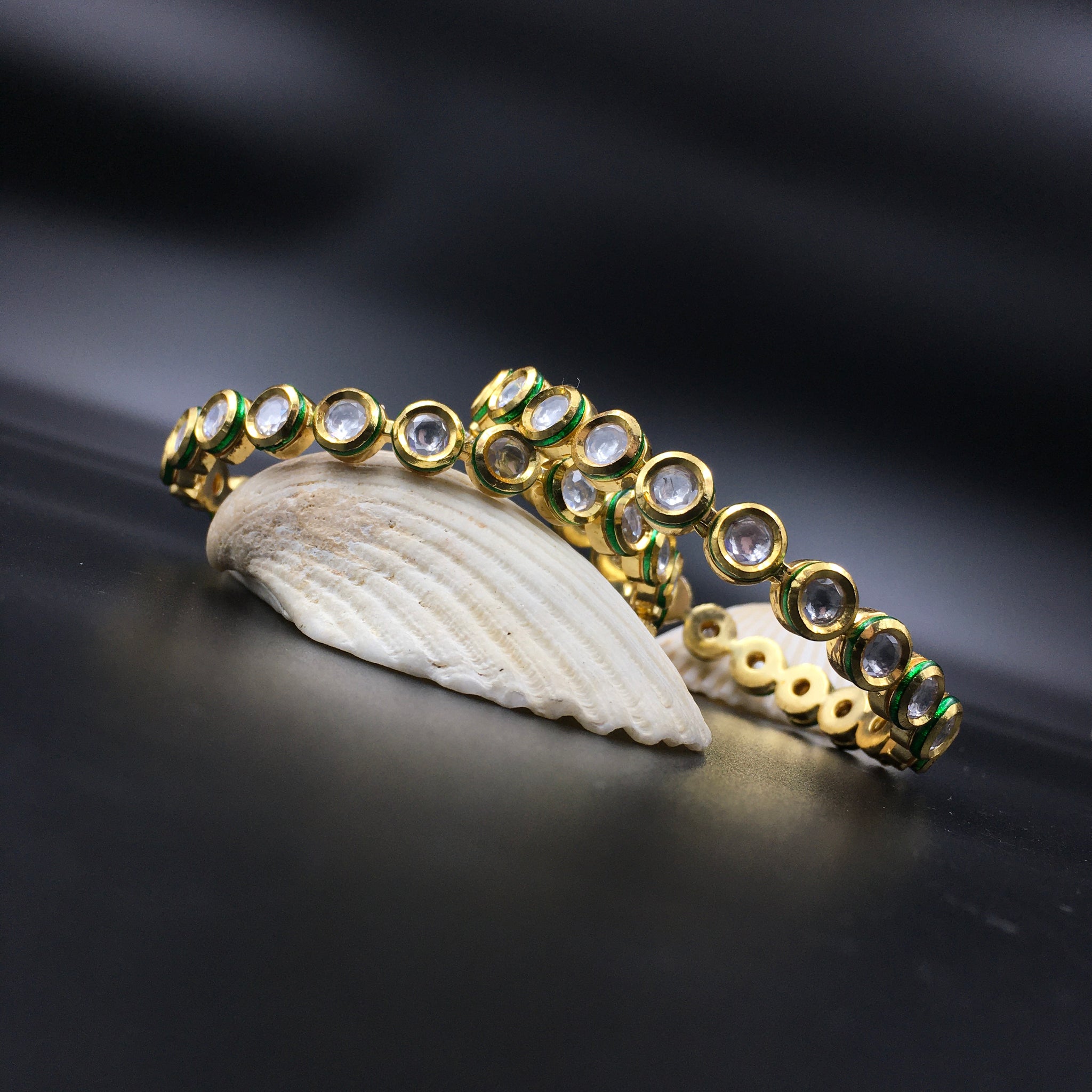 White Bangles/Kada - Dazzles Jewellery