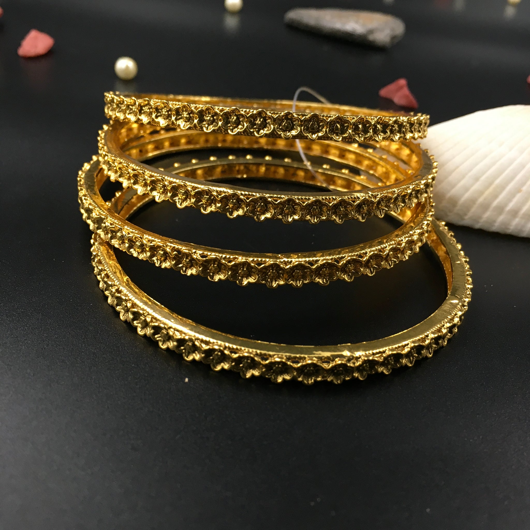 Gold Bangles/Kada - Dazzles Jewellery