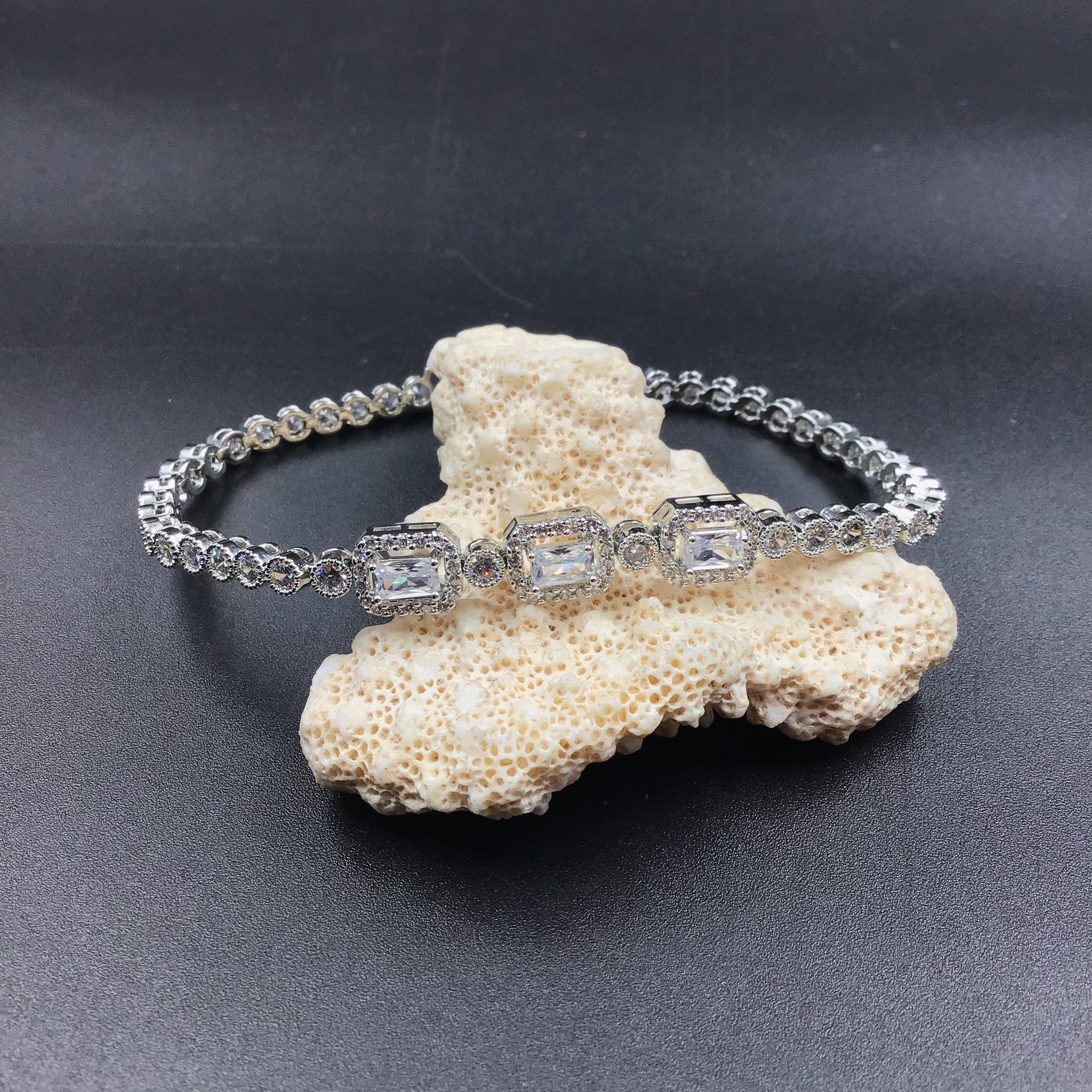 Zircon/AD Bracelet 5035-05 - Dazzles Jewellery