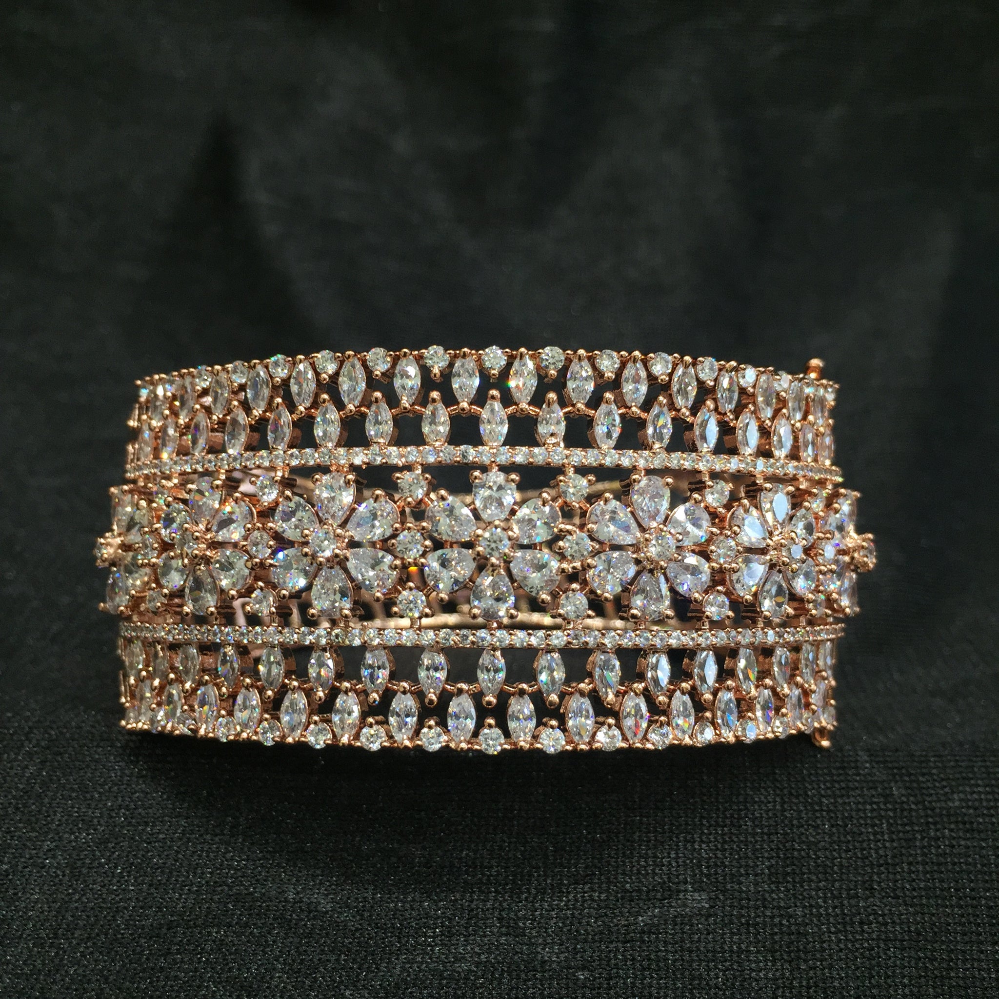 Zircon/AD Bracelet 4076-69 - Dazzles Jewellery