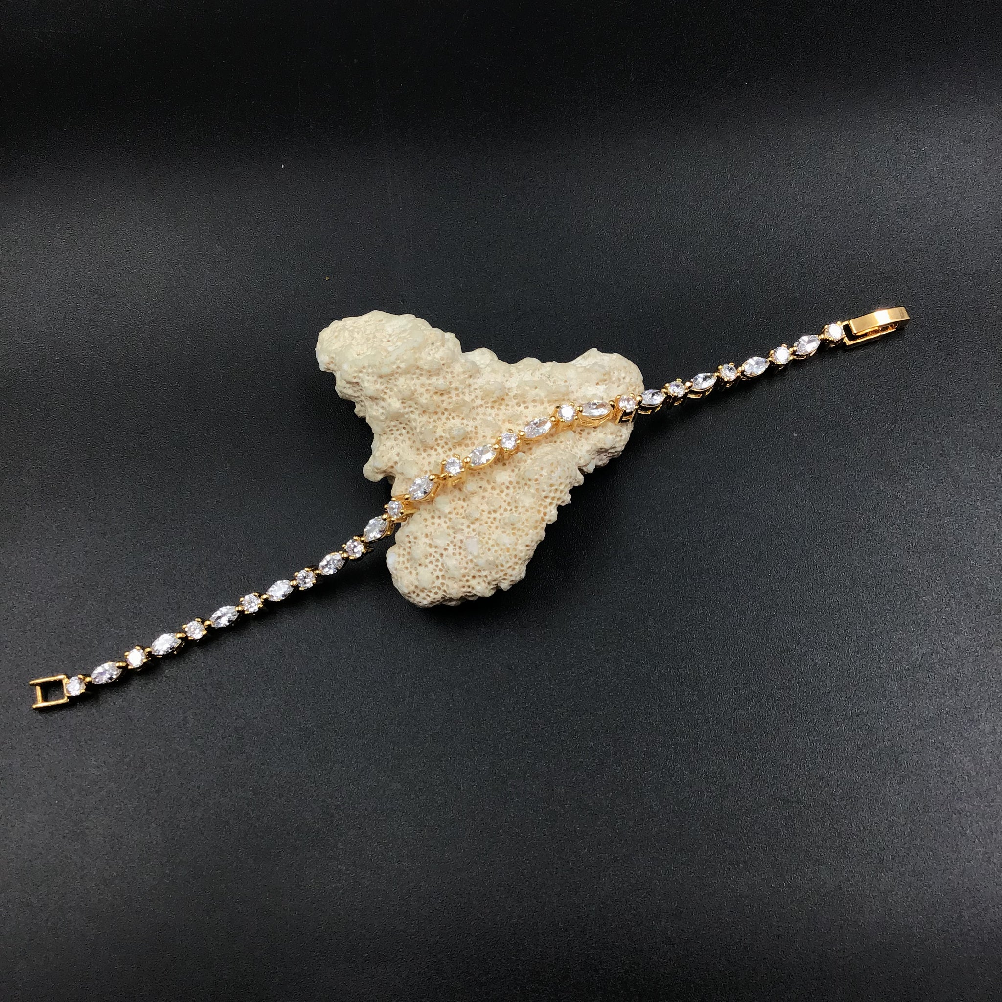 Gold Bracelet 10807-6508 - Dazzles Jewellery