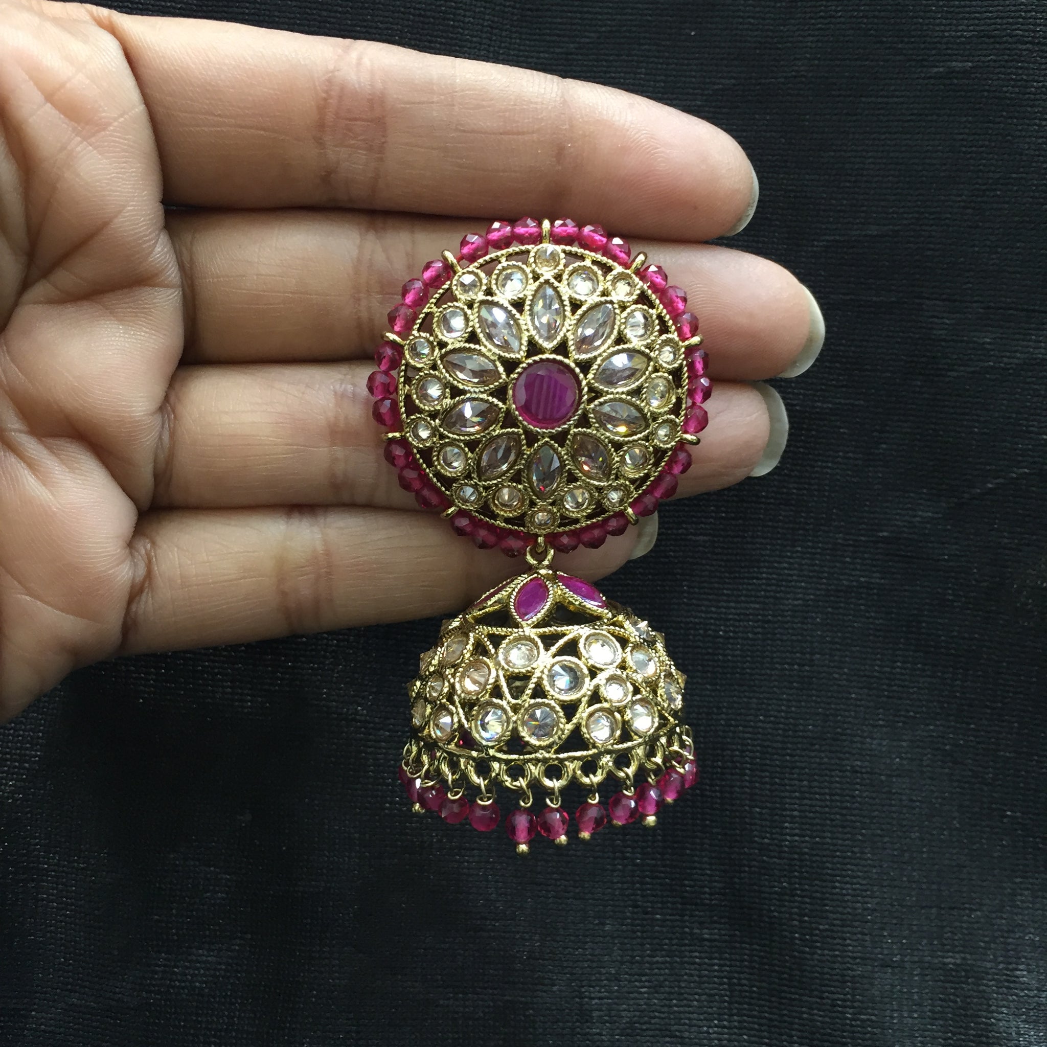 Ruby Antique Earrings - Dazzles Jewellery