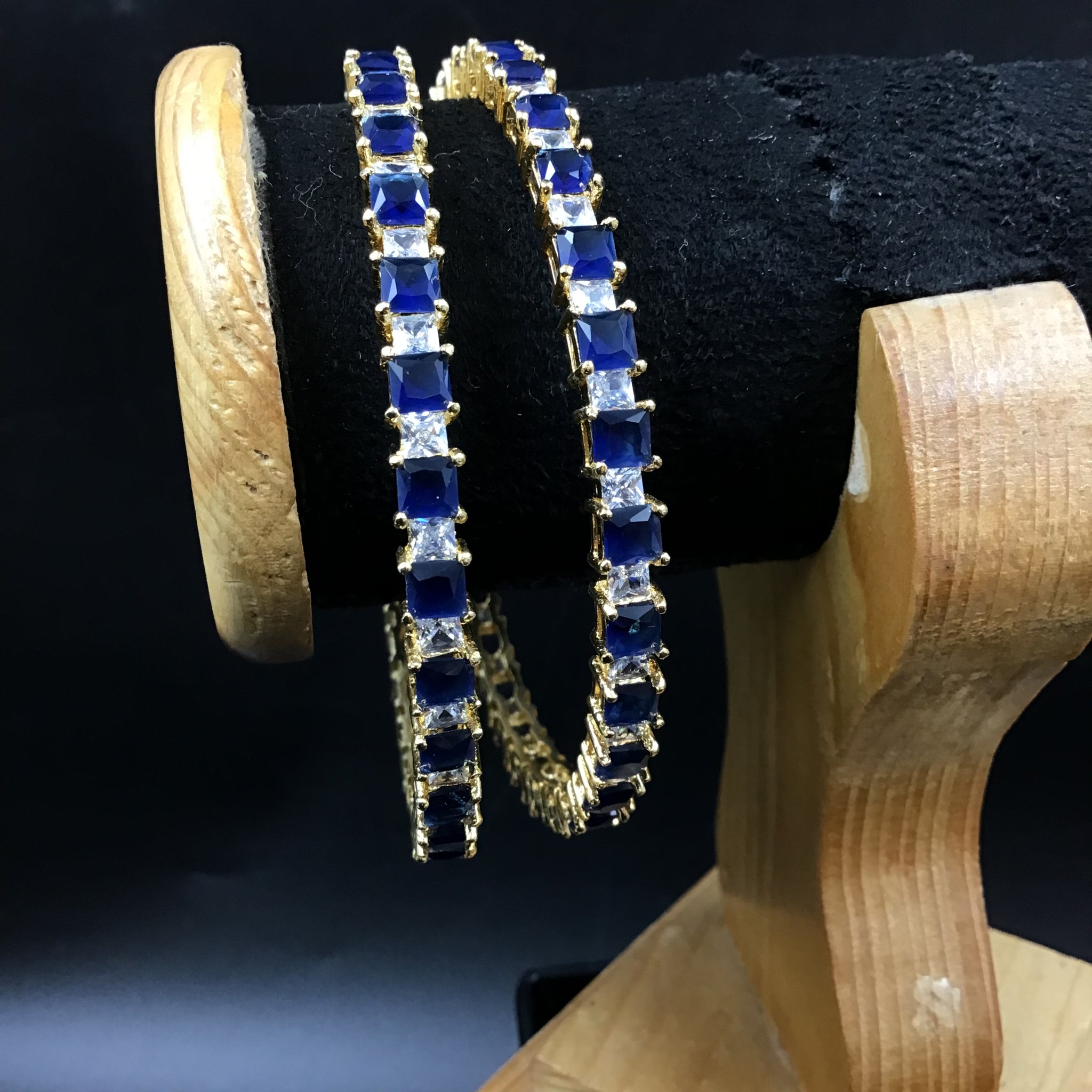 Blue Bangles/Kada5483-9548 - Dazzles Jewellery