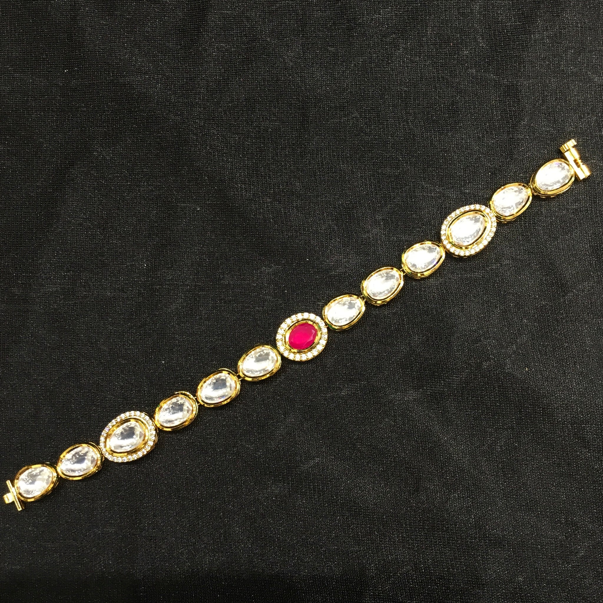 Kundan Bracelet 5893-28 - Dazzles Jewellery