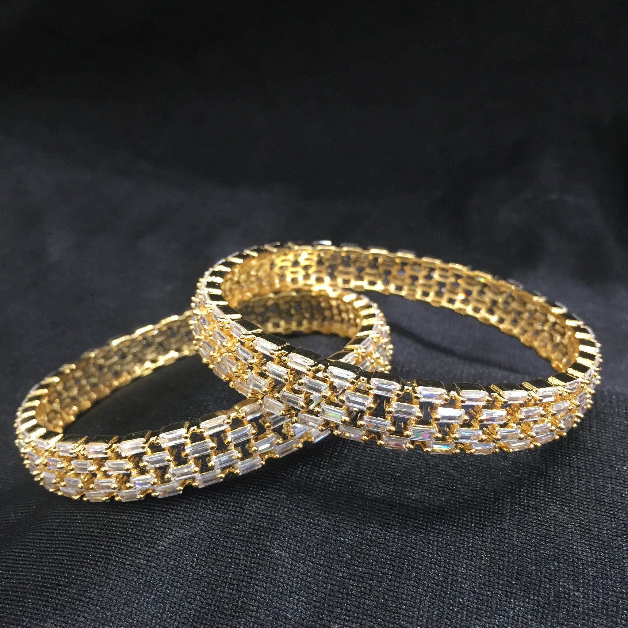 Zircon/AD Bangles/Kada 6226-08 - Dazzles Jewellery