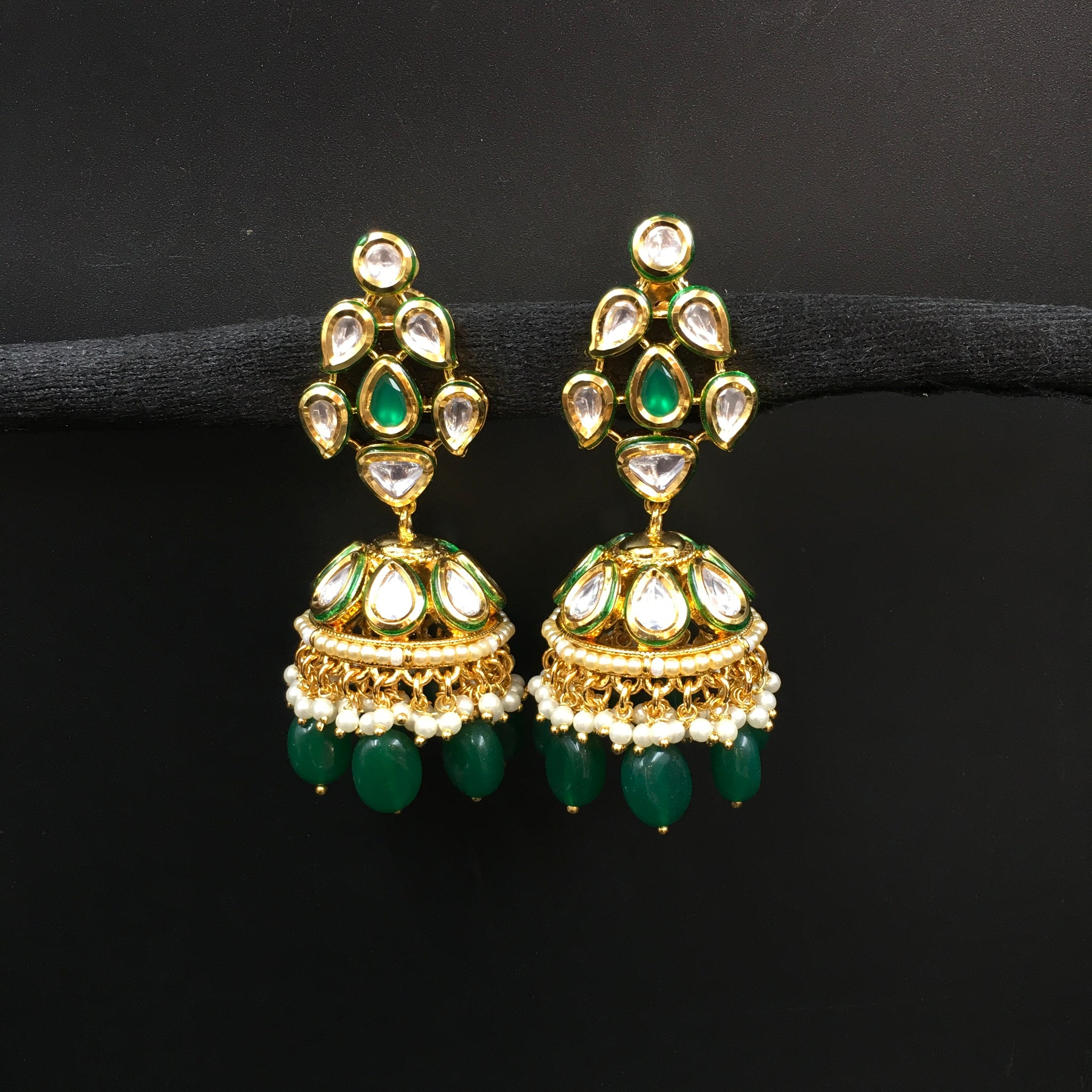 Jhumki Kundan Earring 3992-28 - Dazzles Jewellery