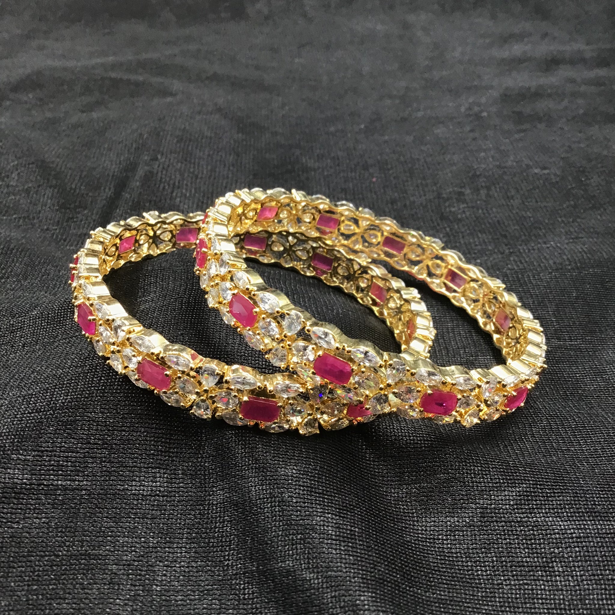 Zircon/AD Bangles/Kada 6227-08 - Dazzles Jewellery