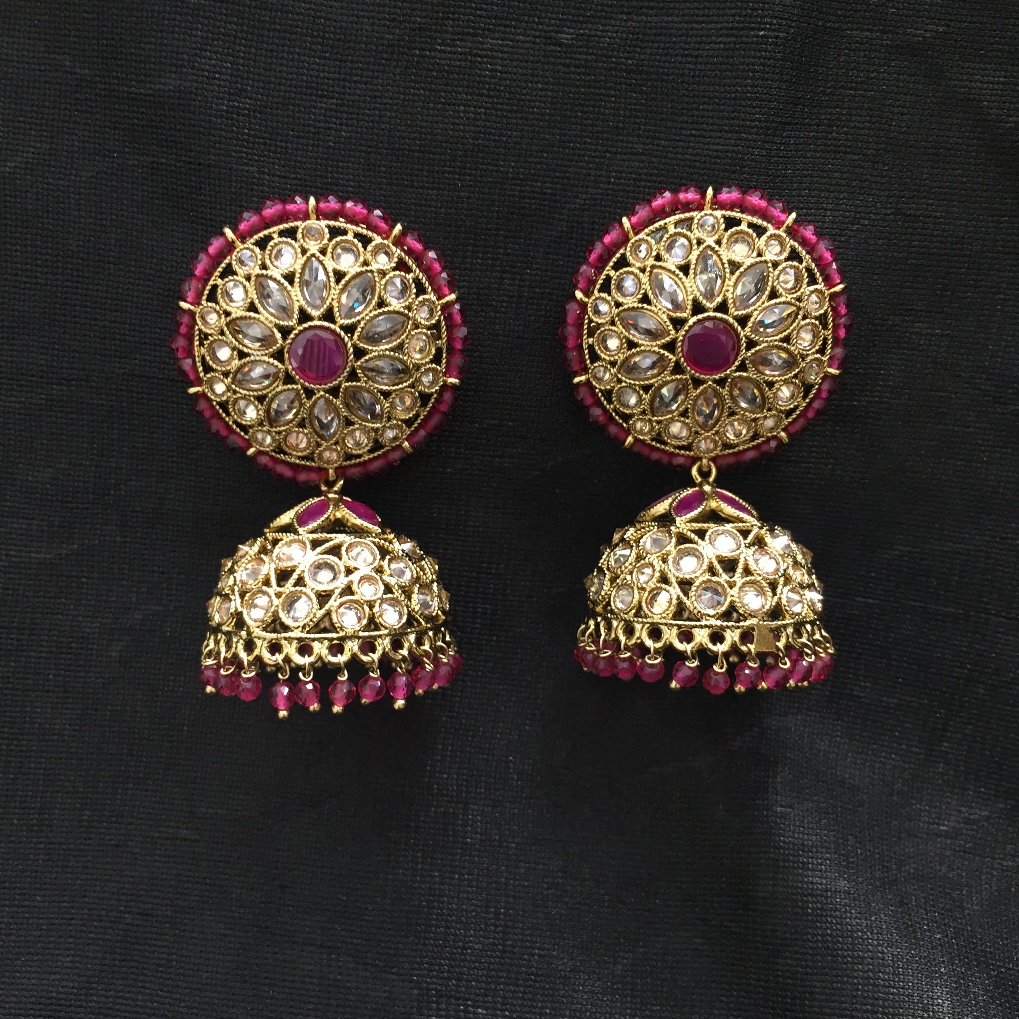 Ruby Antique Earrings - Dazzles Jewellery