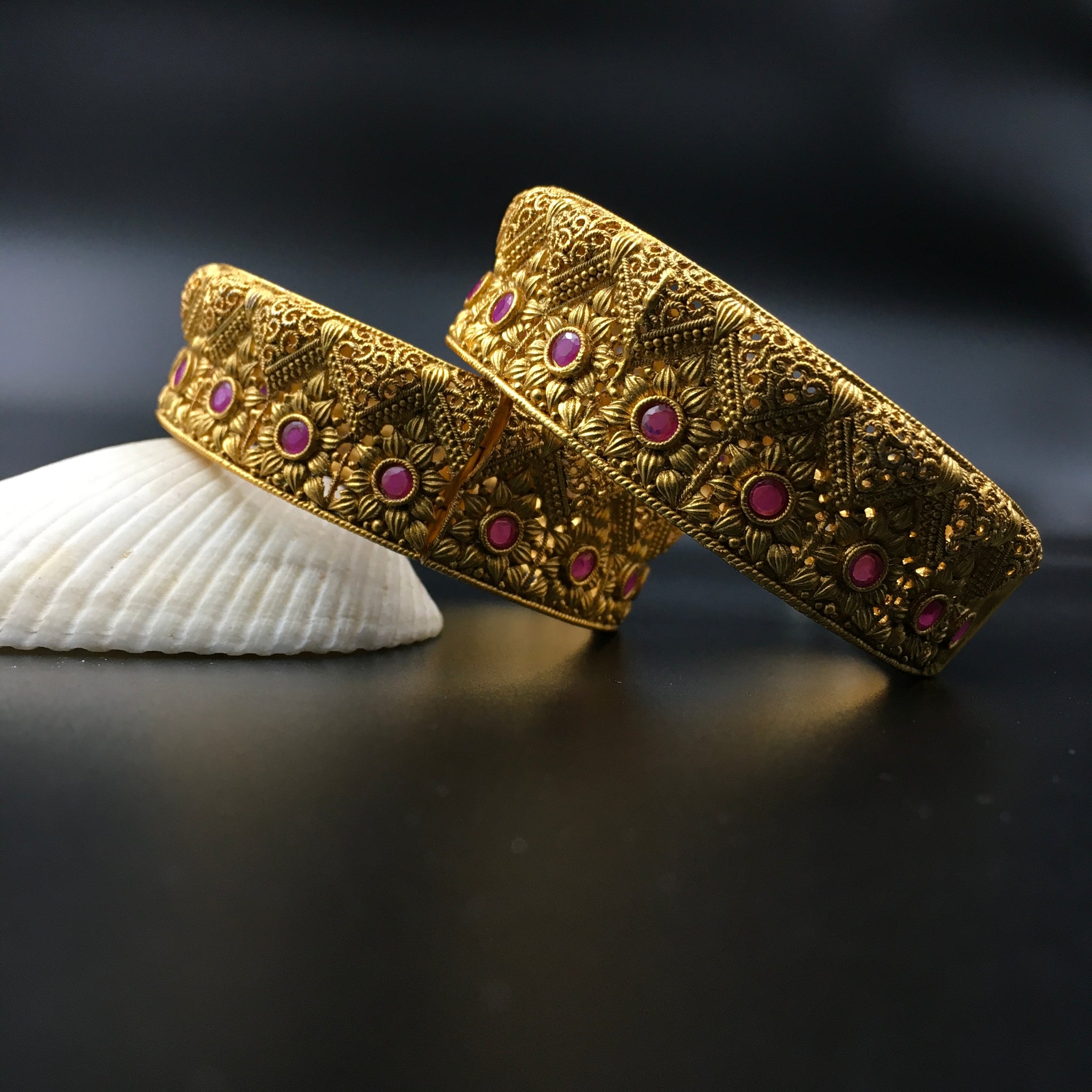 Ruby Bangles/Kada - Dazzles Jewellery