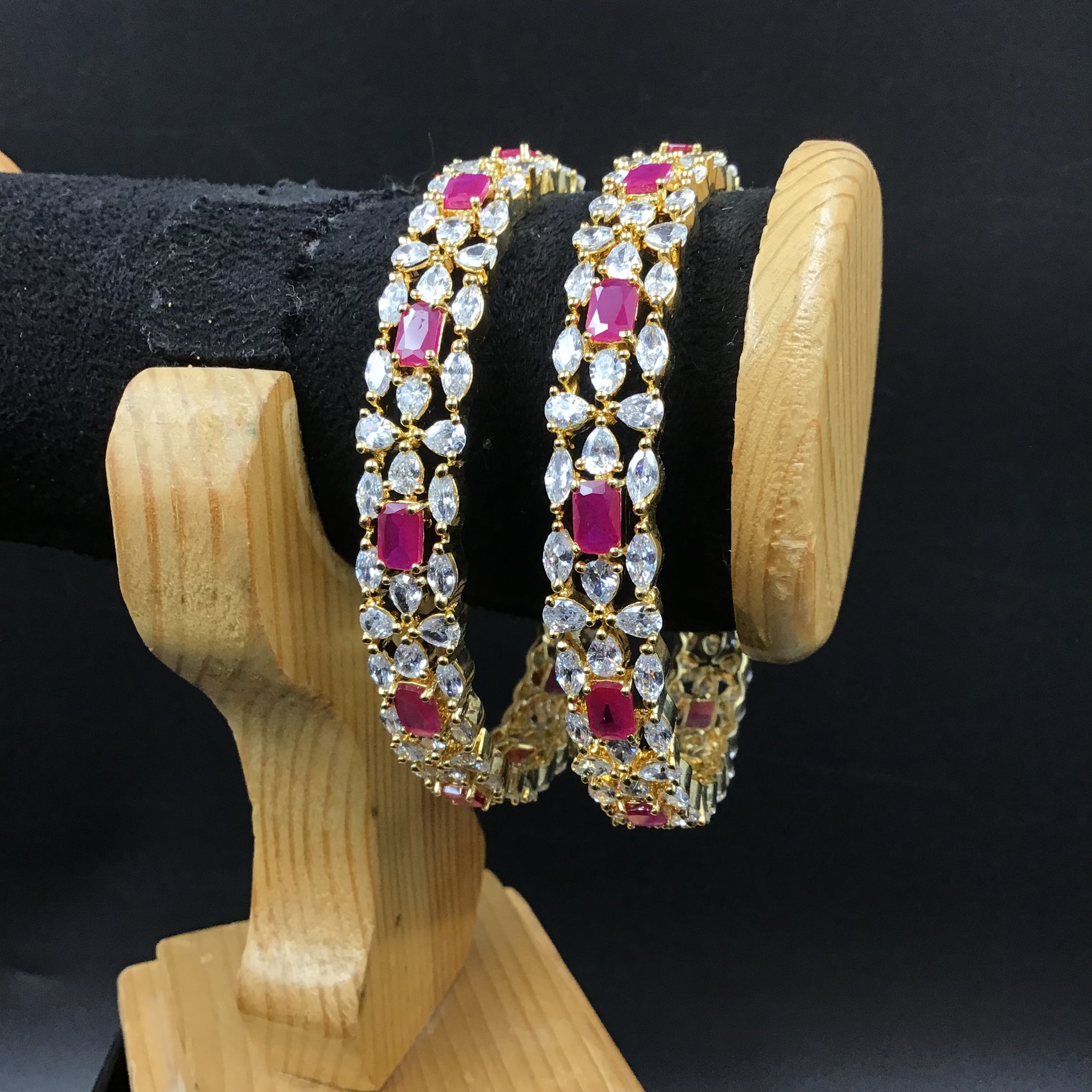 Zircon/AD Bangles/Kada 6227-08 - Dazzles Jewellery